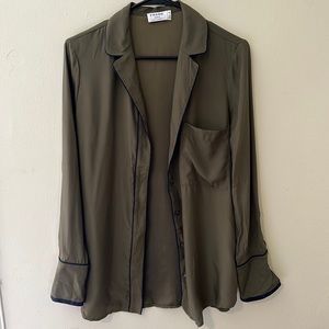 FRAME Silk Dress Shirt